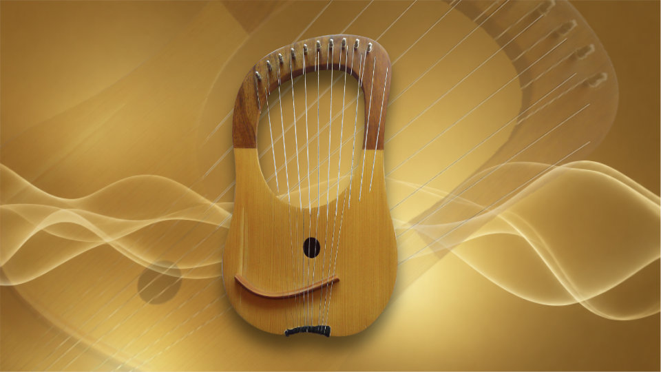 Lyre harmonique MedSon 10 cordes